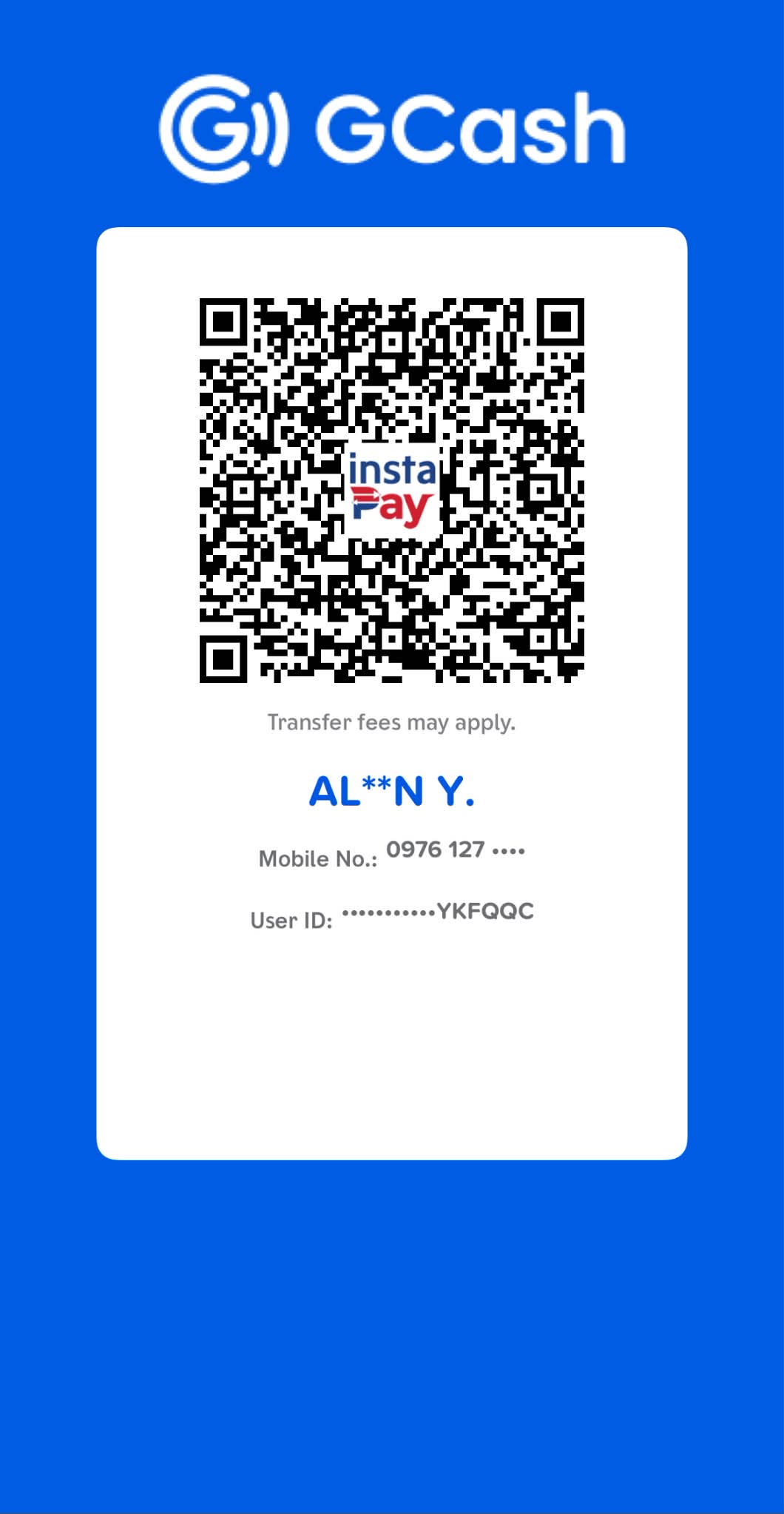 GCash payment QR code
